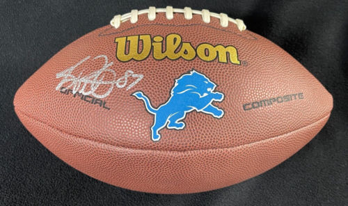 BRANDON PETTIGREW DETROIT LIONS FOOTBALL JSA COA COLLECTIBLE MEMORABILIA