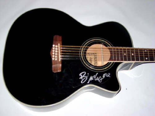 BRIAN MCCOMAS SIGNED 12-STRING ACOUSTIC ELECTRIC GUITAR PSA/DNA COLLECTIBLE MEMORABILIA