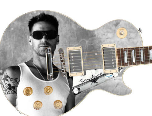 BRYAN ADAMS AUTOGRAPHED 1/1 CUSTOM GRAPHICS ELECTRIC GUITAR ACOA COLLECTIBLE MEMORABILIA