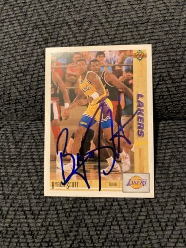 BYRON SCOTT SIGNED BASKETBALL TRADING CARD AUTOGRAPHED IN PERSON LEGIT COLLECTIBLE MEMORABILIA