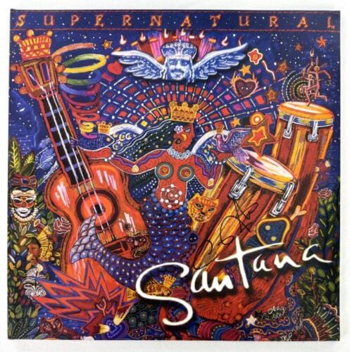 CARLOS SANTANA SIGNED AUTOGRAPH ALBUM VINYL RECORD LP – SUPERNATURAL BECKETT COA COLLECTIBLE MEMORABILIA