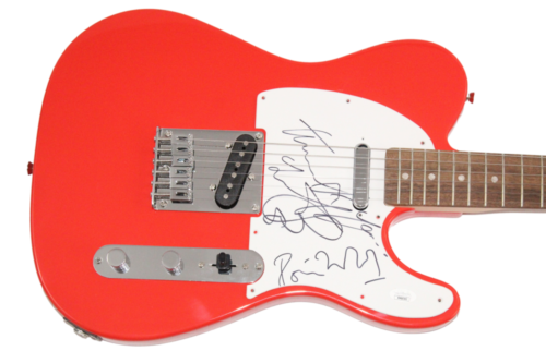 CHARLIE WATTS & RONNIE WOOD SIGNED AUTOGRAPH GUITAR – THE ROLLING STONES JSA COA COLLECTIBLE MEMORABILIA