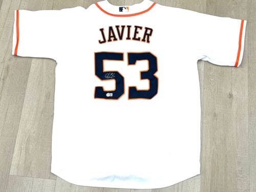 CHRISTIAN JAVIER HAND SIGNED HOUSTON ASTROS JERSEY BECKETT CERT