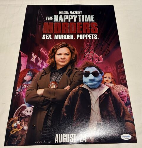 CHRISTOPHER LENNERTZ SIGNED THE HAPPY TIME MURDERS 12X18 MOVIE POSTER 2 ACOA COLLECTIBLE MEMORABILIA