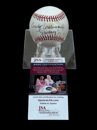 Cindy Williams Laverne & Shirley Happy Days Signed Autograph Baseball JSA