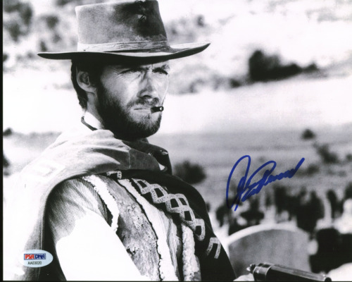 CLINT EASTWOOD GOOD, THE BAD & THE UGLY SIGNED 8×10 PHOTO AUTO 10! BAS #AC26963 COLLECTIBLE MEMORABILIA