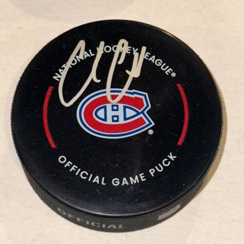 COLE CAUFIELD SIGNED MONTREAL CANADIENS OFFICIAL GAME PUCK BECKETT (BAS) COLLECTIBLE MEMORABILIA