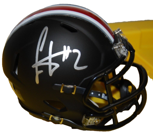 CRIS CARTER SIGNED (OHIO STATE BUCKEYES) MINI FOOTBALL HELMET BECKETT BL79919 COLLECTIBLE MEMORABILIA