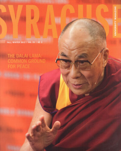 DALAI LAMA SYRACUSE UNIVERSITY MAGAZINE FROM 2012 AWESOME+HARD TO FIND COLLECTIBLE MEMORABILIA