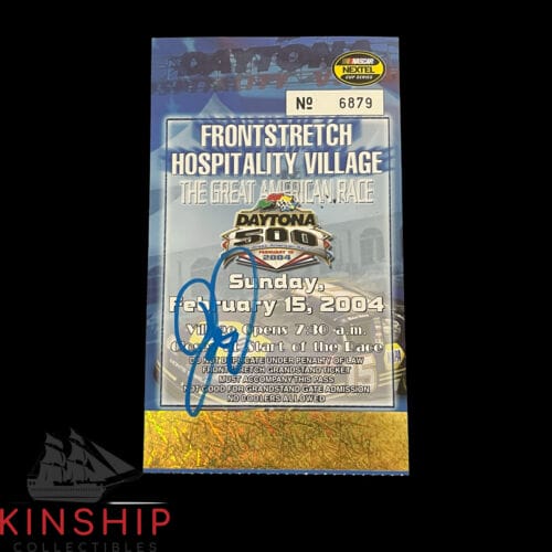 Dale Earnhardt Jr signed 2004 Daytona 500 Ticket JSA COA Nascar Auto Z1637