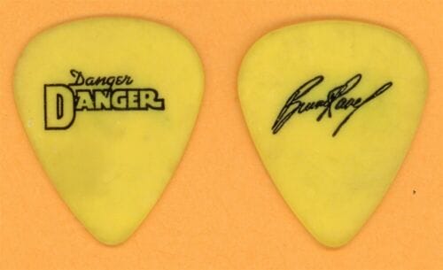 Danger Danger Bruno Ravel Vintage Guitar Pick - 1989 Tour | Autographia