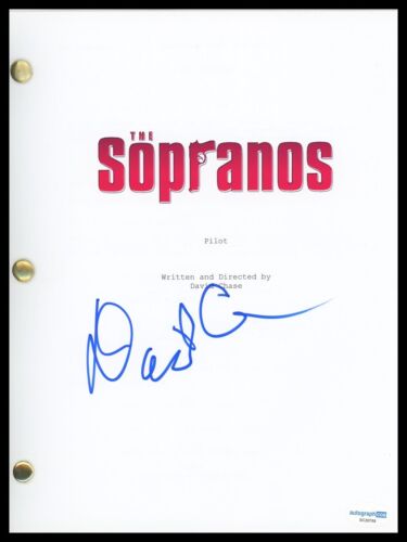 DAVID CHASE “THE SOPRANOS” CREATOR AUTOGRAPH SIGNED PILOT EPISODE SCRIPT B ACOA COLLECTIBLE MEMORABILIA