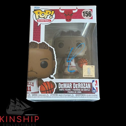 DeMar DeRozan signed Funko Pop 156 JSA COA Bulls Basketball Auto Rare Z1635