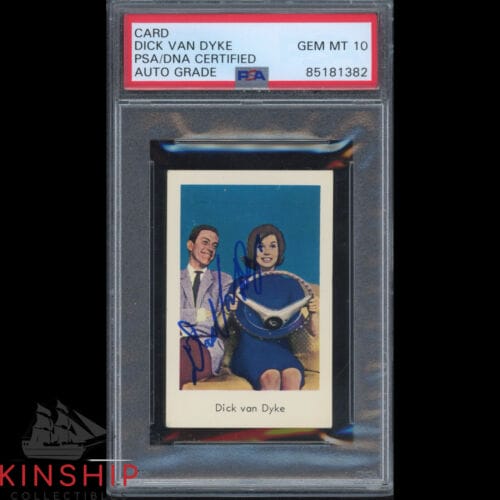 Dick Van Dyke signed 1965 Dutch Gum Card PSA DNA Slabbed Auto 10 Rare C2514