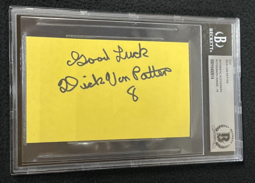 DICK VAN PATTEN SIGNED THE SUNSHINE BOYS CUT AUTOGRAPH BECKETT CERTIFIED COLLECTIBLE MEMORABILIA