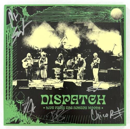 DISPATCH SIGNED AUTOGRAPH ALBUM VINYL RECORD LIVE FROM THE BOSTON WOODS JSA COA COLLECTIBLE MEMORABILIA