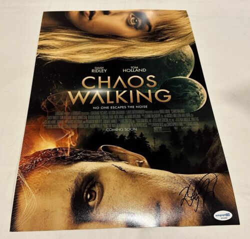 DOUG LIMAN SIGNED CHAOS WALKING 12X18 MOVIE POSTER 2 ACOA COLLECTIBLE MEMORABILIA