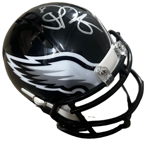 DOUG PEDERSEN signed (PHILADELPHIA EAGLES) mini football helmet BECKETT BM02870