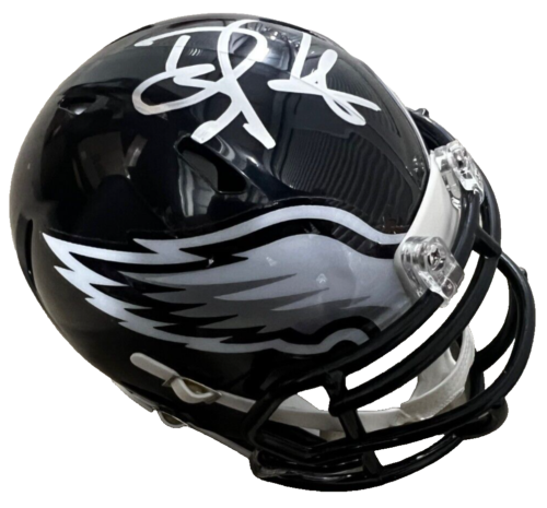 DOUG PEDERSEN signed (PHILADELPHIA EAGLES) mini football helmet BECKETT BM02873
