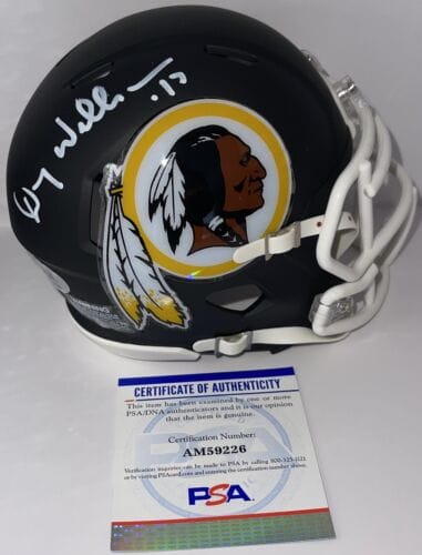 DOUG WILLIAMS SIGNED AUTOGRAPHED WASHINGTON REDSKINS CUSTOM MINI HELMET PSA/DNA COLLECTIBLE MEMORABILIA