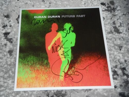 DURAN DURAN GROUP SIGNED FUTURE PAST ALBUM FLAT COLLECTIBLE MEMORABILIA