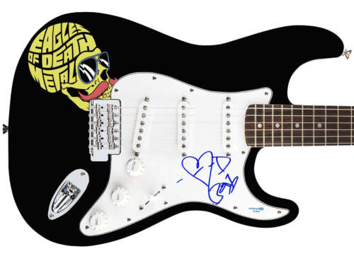 EAGLES OF DEATH METAL JESSE HUGHES SIGNED CUSTOM GRAPHICS GUITAR ACOA COLLECTIBLE MEMORABILIA