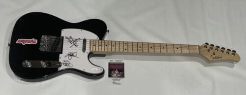 EXTREME BAND SIGNED ELECTRIC GUITAR GARY CHERONE NUNO BETTENCOURT 4X JSA COA COLLECTIBLE MEMORABILIA