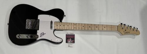 GARY CHERONE SIGNED BLACK ELECTRIC GUITAR VAN HALEN EXTREME JSA COA COLLECTIBLE MEMORABILIA