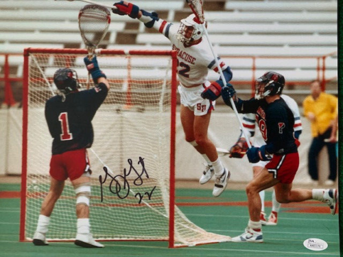 GARY GAIT HAND SIGNED 11x14 PHOTO AIR GAIT SYRACUSE LACROSSE LEGEND JSA ...