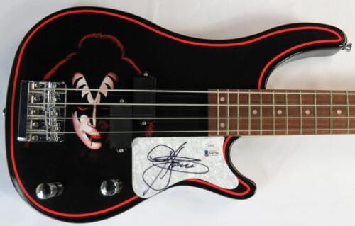 Gene Simmons Kiss Signed Autograph Auto Bass Guitar Jsa Bas 