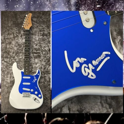 GFA FOREIGNER BAND READY OR NOT * LOU GRAMM * SIGNED ELECTRIC GUITAR L7 COA COLLECTIBLE MEMORABILIA