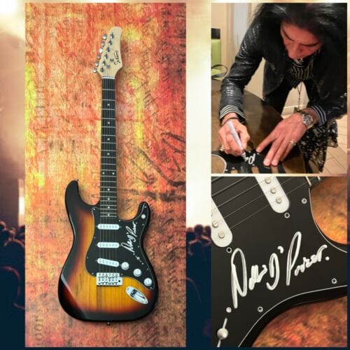 GFA LONDON METAL BAND * NADIR D’PRIEST * SIGNED ELECTRIC GUITAR PROOF COA COLLECTIBLE MEMORABILIA