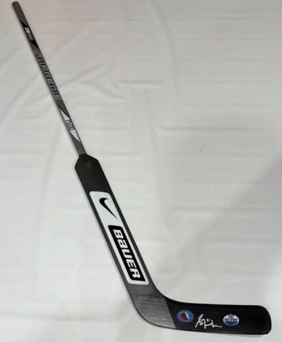 GRANT FUHR SIGNED GOALIE STICK EDMONTON OILERS AUTOGRAPHED JSA COA COLLECTIBLE MEMORABILIA