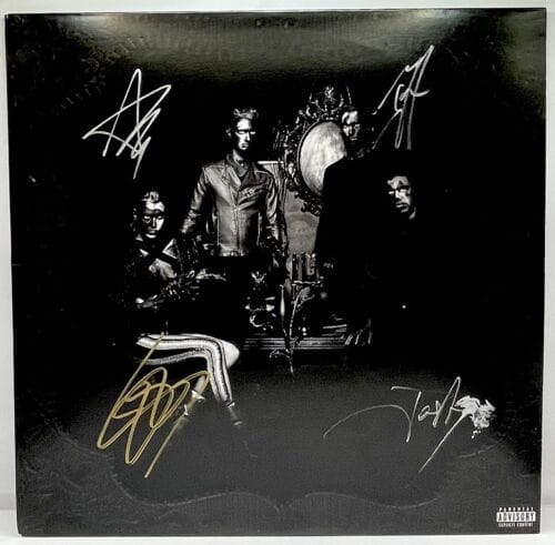 HALESTORM BAND SIGNED THE STRANGE CASE OF VINYL LP RECORD AUTO JSA LIZZY HALE COLLECTIBLE MEMORABILIA