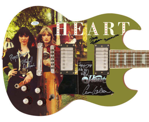 HEART AUTOGRAPHED LITTLE QUEEN ALBUM CD LP GRAPHICS GUITAR EXACT PROOF ACOA COLLECTIBLE MEMORABILIA