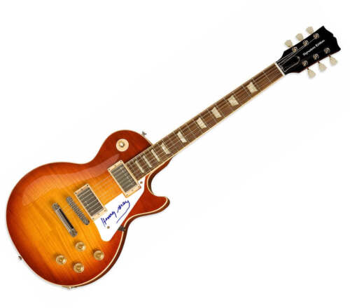 HENRY GRAY BLUES LEGEND AUTOGRAPHED SIGNED SUNBURST GUITAR RD COLLECTIBLE MEMORABILIA