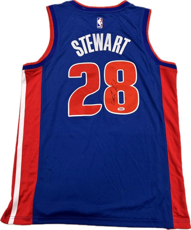 ISAIAH STEWART SIGNED JERSEY PSA/DNA DETROIT PISTONS AUTOGRAPHED COLLECTIBLE MEMORABILIA