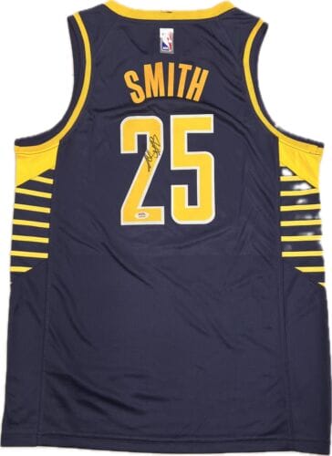 JALEN SMITH SIGNED JERSEY PSA/DNA INDIANA PACERS AUTOGRAPHED COLLECTIBLE MEMORABILIA