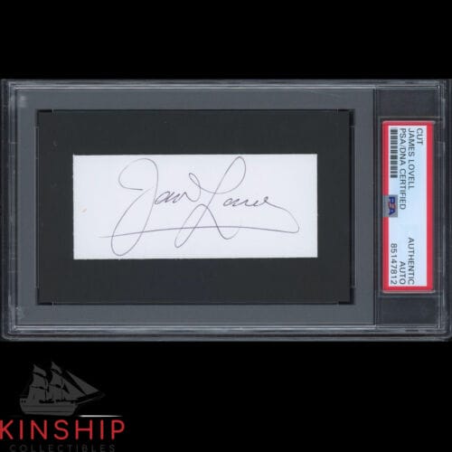 James Jim Lovell signed Cut PSA DNA Slabbed Astronaut Apollo 8 Moon Auto C2585