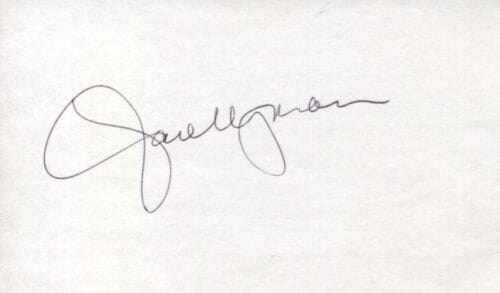 JANE WYMAN THE YEARLING JOHNNY BELINDA STAGE FRIGH FALCON CREST SIGNED AUTOGRAPH COLLECTIBLE MEMORABILIA