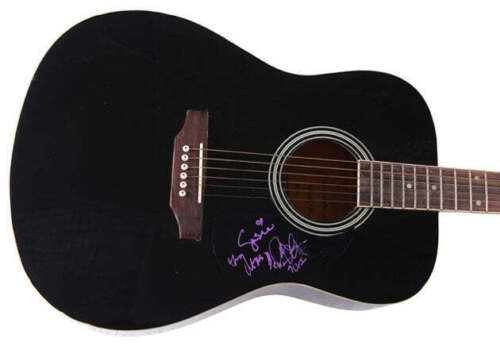 JANEDEAR GIRLS AUTOGRAPHED SIGNED ACOUSTIC GUITAR COLLECTIBLE MEMORABILIA