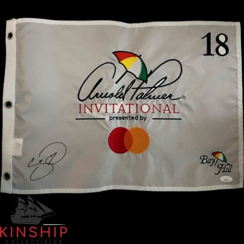 Jason Day signed Arnold Palmer Invitational Golf Flag JSA COA Winner Auto Z1602