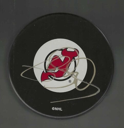 JEAN-SEBASTIEN BERUBE SIGNED NEW JERSEY DEVILS PUCK COLLECTIBLE MEMORABILIA