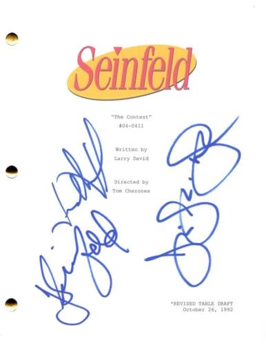 JERRY SEINFELD JULIA LOUIS-DREYFUS & JASON ALEXANDER SIGNED AUTOGRAPH SCRIPT COLLECTIBLE MEMORABILIA