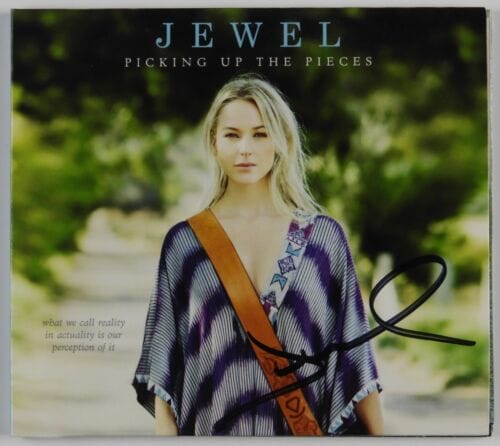 JEWEL JSA SIGNED AUTOGRAPH CD PICKING UP THE PIECES COLLECTIBLE MEMORABILIA