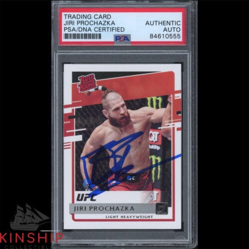 JIRI PROCHAZKA SIGNED 2021 PANINI ROOKIE CARD PSA DNA SLAB UFC AUTO C2473 COLLECTIBLE MEMORABILIA