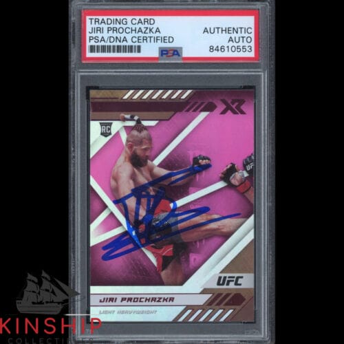 Jiri Prochazka signed 2021 Panini Rookie Card PSA DNA Slab UFC Auto C2682