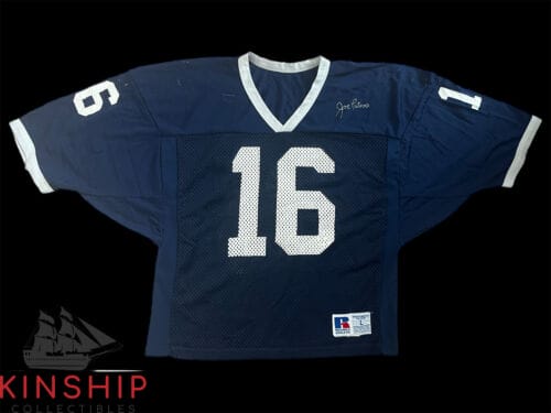 Joe Paterno signed Football Jersey JSA LOA Rare Penn State Coach Rare Auto D28