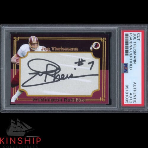 Joe Theismann signed Custom Trading Card PSA DNA Slabbed Redskins Auto C2551
