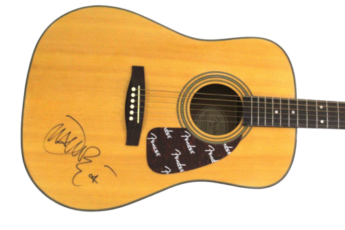 JOHN MAYER SIGNED AUTOGRAPH FULL SIZE FENDER ACOUSTIC GUITAR JSA & BECKETT COA COLLECTIBLE MEMORABILIA